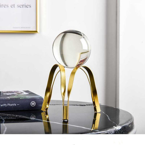 Crystal Ball Metal Decoration Living Room