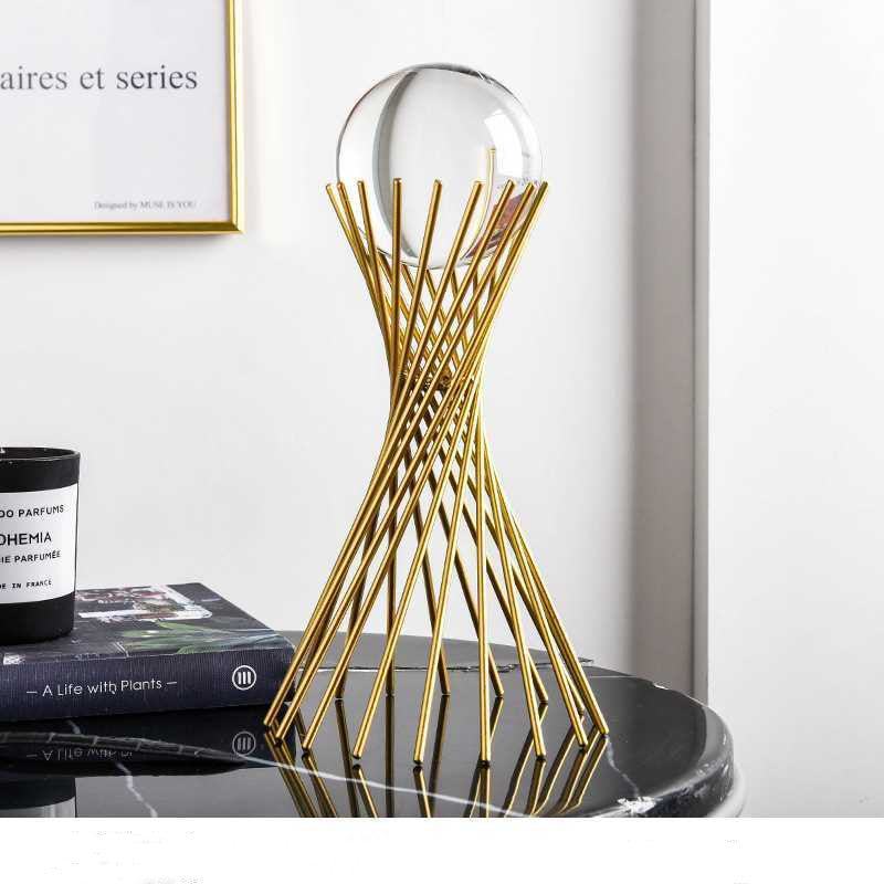Crystal Ball Metal Decoration Living Room